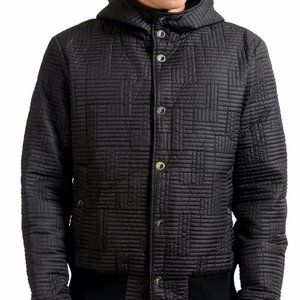 Versace Collection Men's Black Hooded Windbreaker